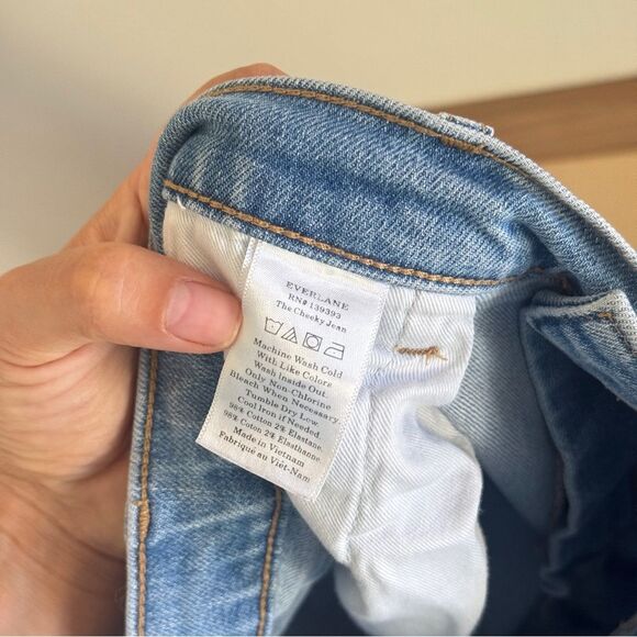 Everlane The Cheeky Jean 32 Crop Medium Wash - Picture 8 of 9